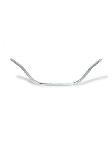 Handlebar Beach bar 1" x 5" wide 100cm chrome, with pits