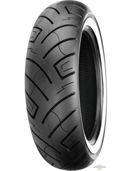 Rear Shinko tire 150/80-16 71H TL SR-777 white band