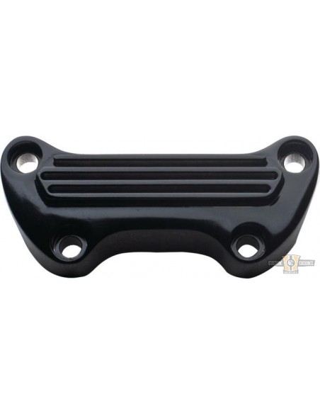 Glossy black finned riser plate