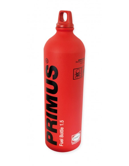 1.5 litre red fuel bottle