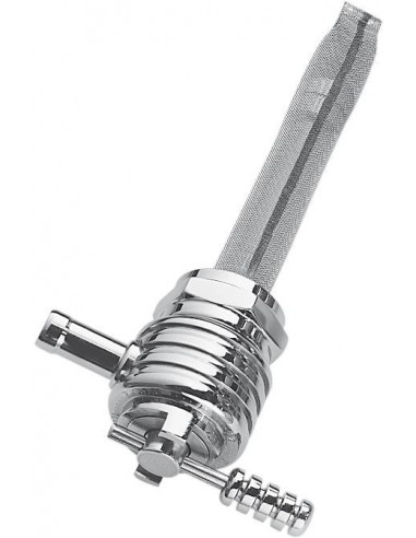 Petrol Tap Pingel power-flo - chromed - Finned round