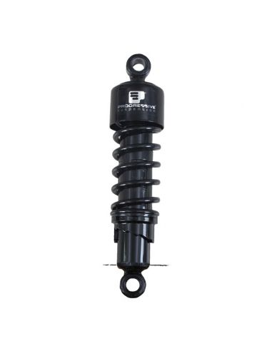 Shock absorbers 12'' black Prog. susp. 412 for Sportster 04-20