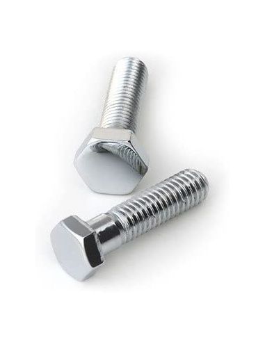 1/4-20 inch chrome-plated hexagonal head screws 13 mm long