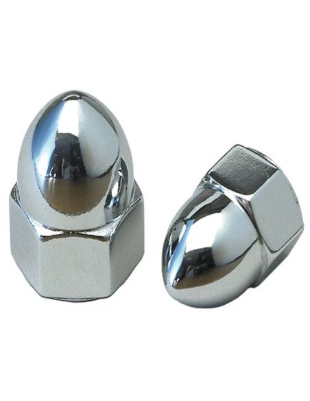 8/32 chrome-plated pointed inch nuts