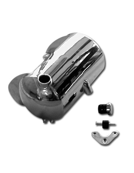 Softail round rounded side oil tank - side cap