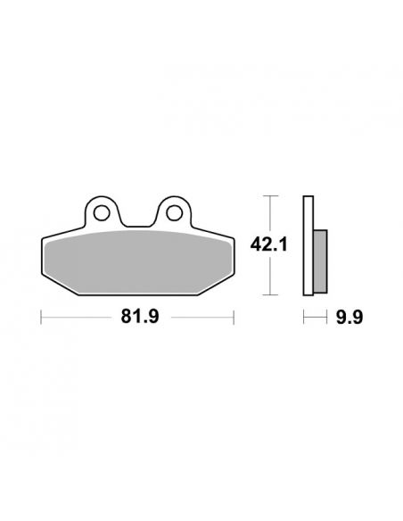 Organic back pads for Softal from 2018 to 2020 ref OEM 41300197