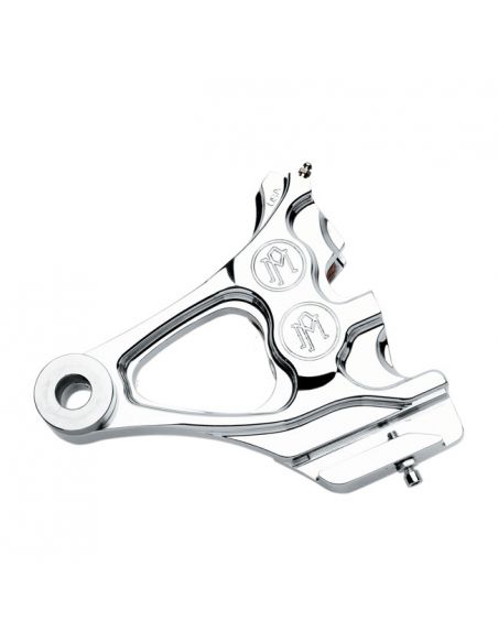 Brake caliper PM 4 rear pistons with integrated support - chrome