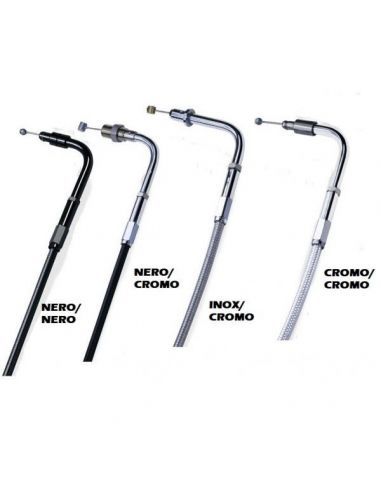 Cavo ritorno cromo/cromo per Touring dal 1996 al 2007 lungo 132 cm