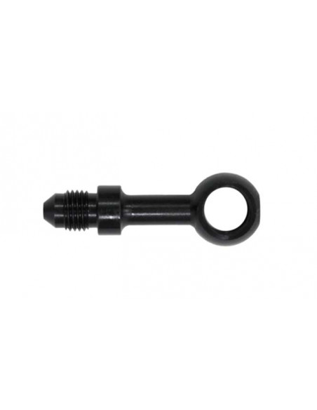 Raccordo nero AN-3 foro 3/8" dritto (diametro 10mm)