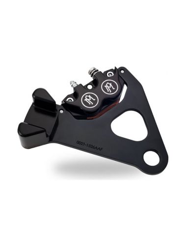 Brake caliper PM 4 rear pistons with support - black