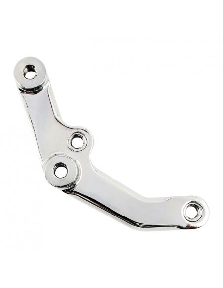 Front brake caliper support. PM 4 pistons - right - chrome