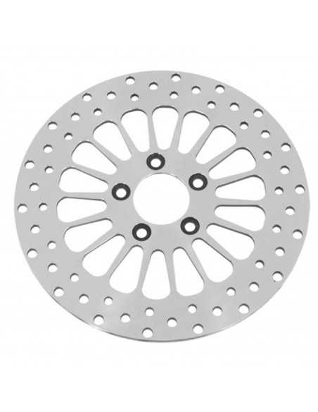 Front brake disc diameter 11.5" KING SPOKE Polished For FX from 1985 to 1994