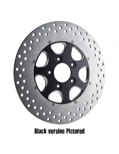 Front brake disc Diameter 11.5" Eliminator 7 left - black for Softail from 2000 to 2014