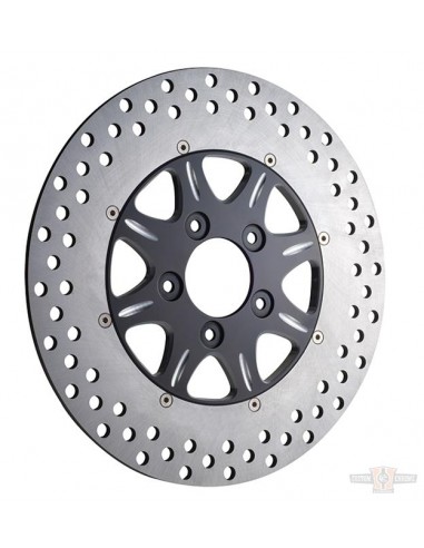 Front brake disc Diameter 11.5" meridian left or right - black for Dyna from 2000 to 2005