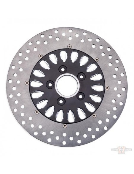 Disco freno anteriore Diametro 11,5" Nitro 18 - nero per Dyna dal 2000 al 2005