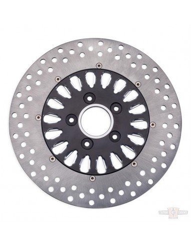 Front brake disc Diameter 11.5" nitro 18 - black for Softail from 2000 to 2014