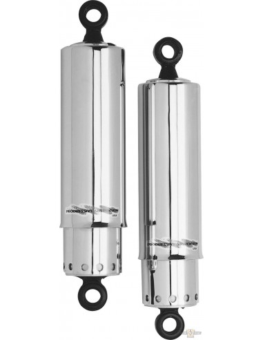 Shock absorbers 11" chrome Progressive Suspension 412 gas – closed for FX shovel from 1973 to 1984 and FX Model from 1985 to 198