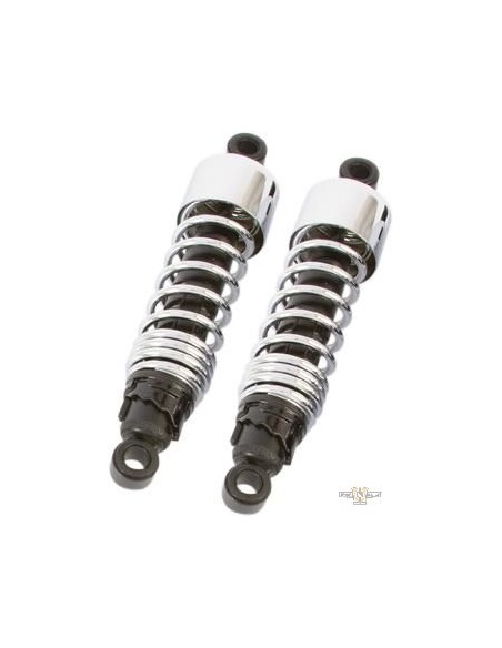 Shock absorbers 10,5'' chrome Burly Slammer for Touring from 1986 to 2019