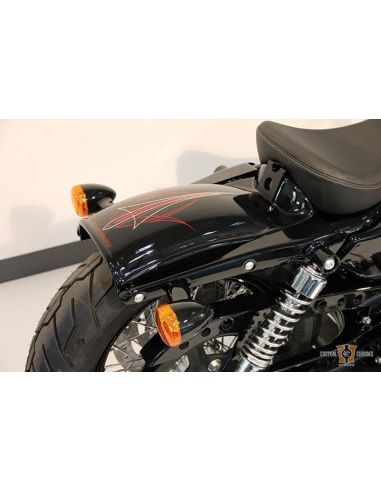 Parafango posteriore Cult Werk "Bobber" per Sportster 04-06 e 10-20 nero opaco