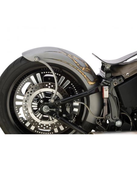 Parafango posteriore Lucky Fcker per Softail dal 2000 al 2013 per gomma 150