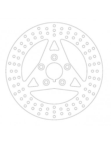 Rear brake disc Diameter 11.5" ferodo Satin floating for FXR, Dyna, Softail, from 1984 to 1999