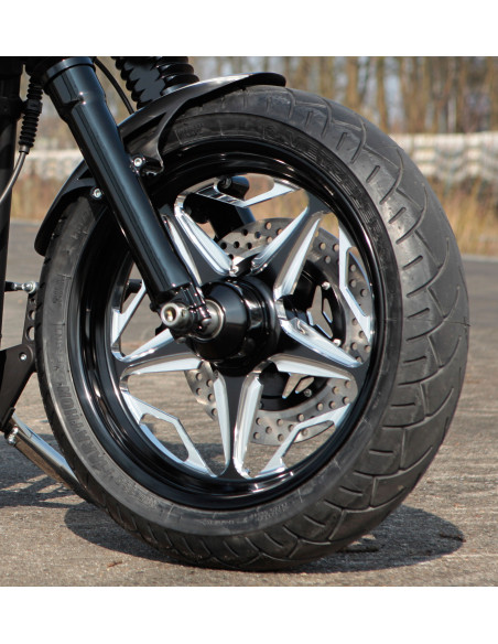 Disco freno anteriore Diametro 11,8" Speed Star sinistro o destro - nero per Softail dal 2015 al 2019