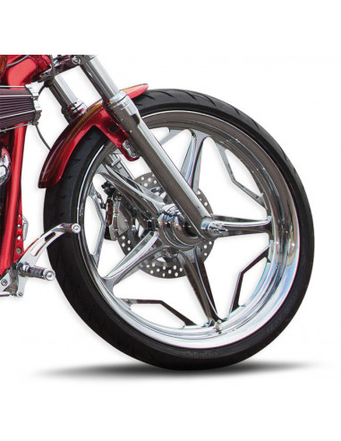 Front brake disc Diameter 11.8" Speed Star left or right chrome for Dyna from 2006 to 2017 (excluding Dyna alloy wheels)