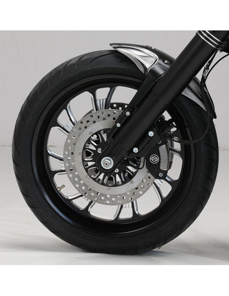 Disco freno anteriore Diametro 11,5" Super Charger sinistro o destro - nero per Sportster dal 2000 al 2013