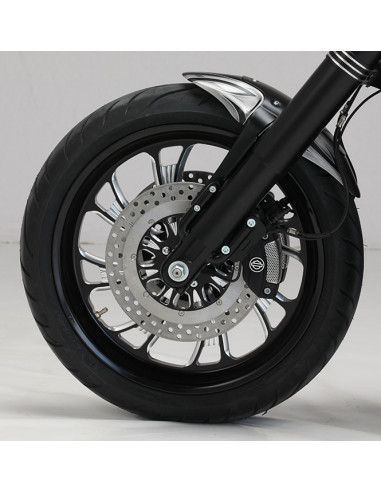 Front brake disc Diameter 11.5" Super Charger left or right - black for Sportster from 2000 to 2013