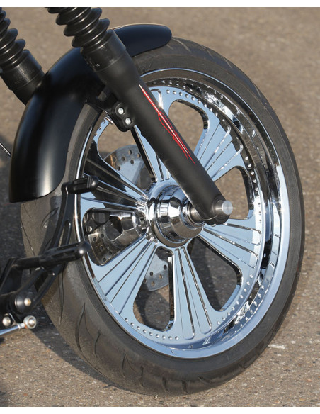 Disco freno anteriore Diametro 11,8" Dominator 6 sinistro o destro cromato per Softail dal 2015 al 2019