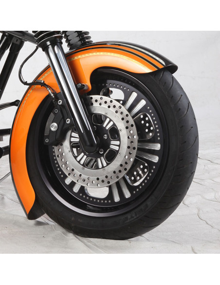 Disco freno posteriore Diametro 11,5" Dominator 6 - nero per FXR,Dyna,Softail dal 81 al 2017