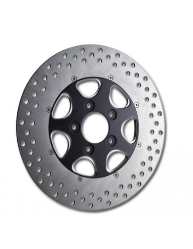 Front brake disc Diameter 11.5" Eliminator 7 left - black for Sportster from 2000 to 2013