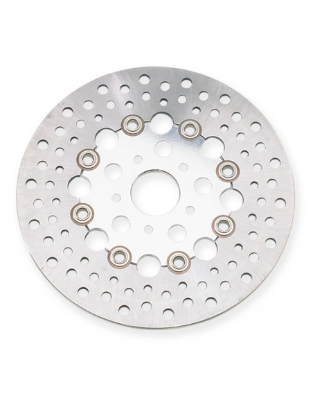 Disco freno anteriore Diametro 11,5" flottante Russel satinato per Dyna dal 2000 al 2005 rif OEM 44136-00 o 44156-00