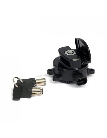 Black touring ignition key lock