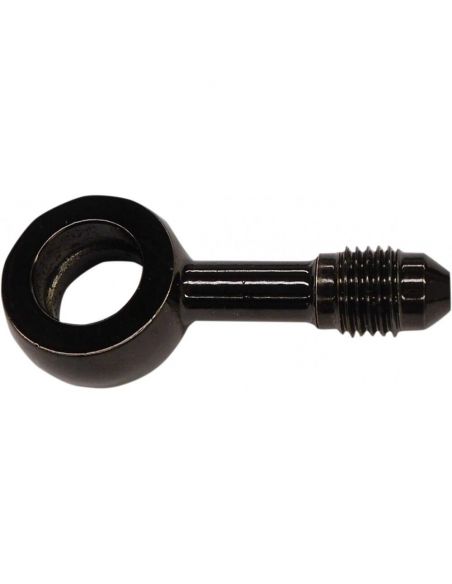 Raccordo nero AN-3 foro 7/16" dritto (diametro 11mm)