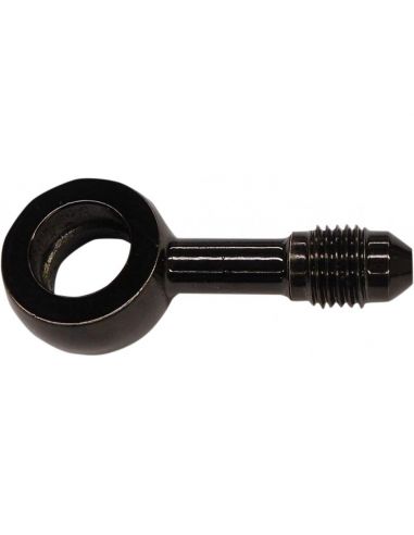 Raccordo nero AN-3 foro 7/16" dritto (diametro 11mm)