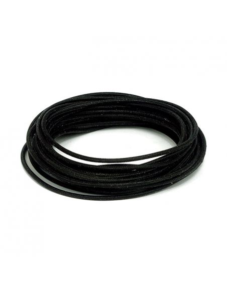 Black fabric electric cable