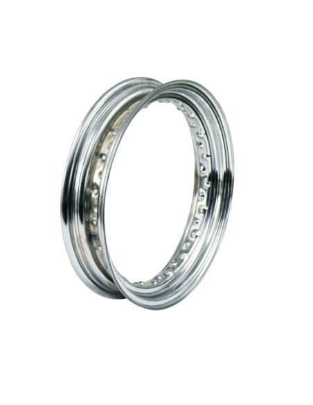 Rim 16x4.00 - 40 holes - chrome METAL SIDE VALVE