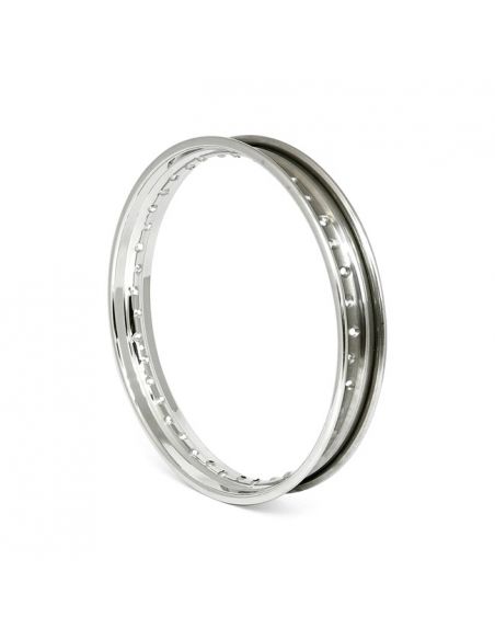 Rim 19x2.15 - 40 holes - polished stainless steel