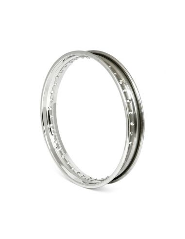 Rim 21x2.15 - 40 holes - polished stainless steel