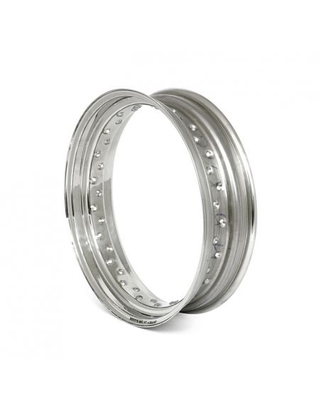 Rim 18x4.00 - 40 holes - polished stainless steel