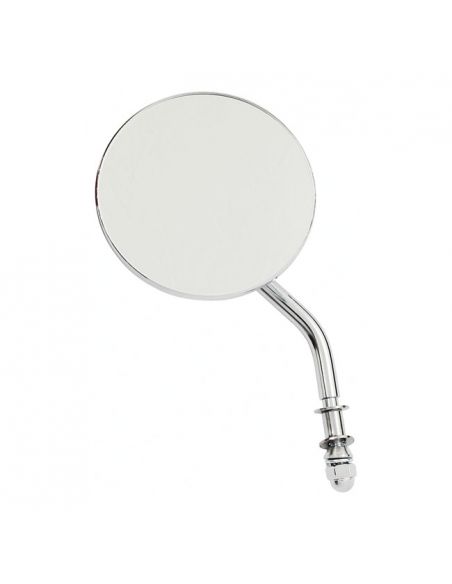 3" round mirror (7.5cm) short chrome stem