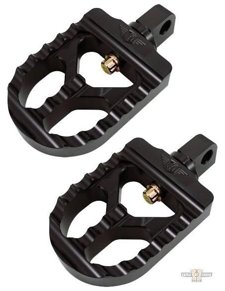 Black adjustable short notched Joker pedals