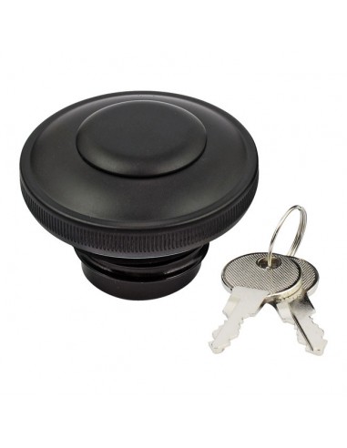 Gasoline cap with ventilated black lock