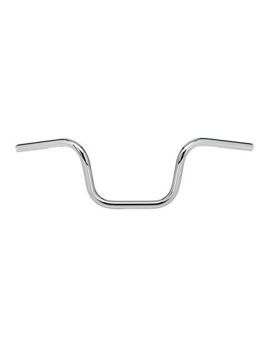 Handlebar Chump 1" high 8" Wide 75cm Chrome, for electronic accelerator