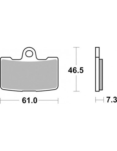 Sintered front pads for buell 1125R / CR