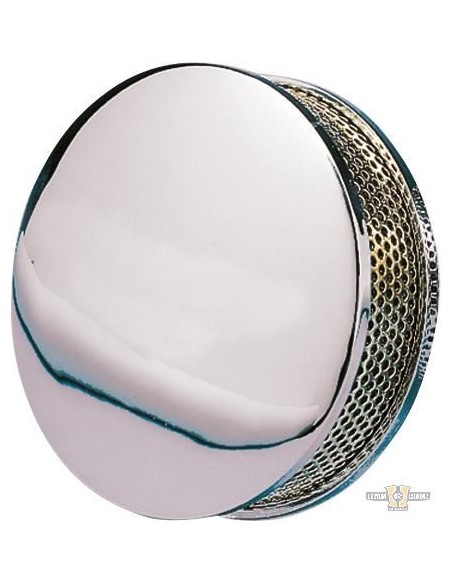 Round air filter 5 1/2" chrome