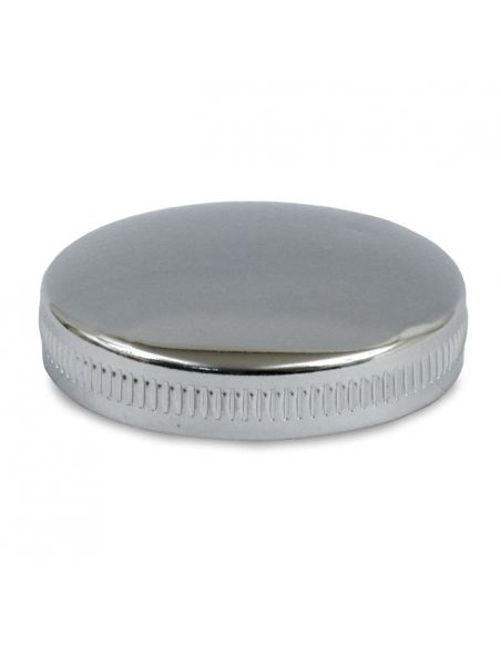 Chrome-plated unventilated cam fuel cap