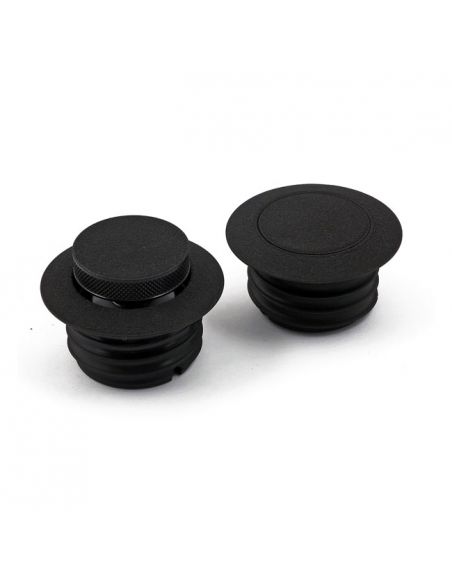 Black wrinkled ventilated Pop-up petrol cap for HD 83-95