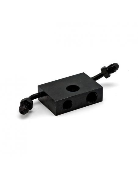 Sdoppiatore nero per ABS per Sportster 12-20 con attacchi AN-3 